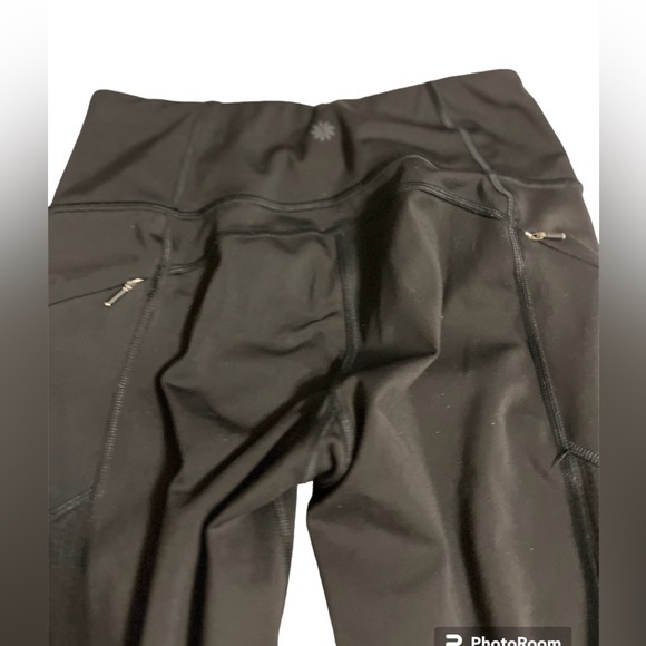 Athleta Women's Mesh Contender Capri Style Leggings Black Size: XS - Picture 3 of 5